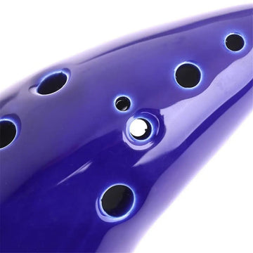 Miwayer - Ocarina - 12-Toons Alto C Systeem - Hoogwaardig Keramisch Materiaal - Muziekinstrument - Voor Muzikanten - Blauw Apsilon