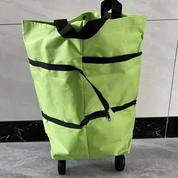 Foldable Portable Shopping Cart with Wheels | Lightweight Backpack-Style Hand Cart for Home Use Apsilon
