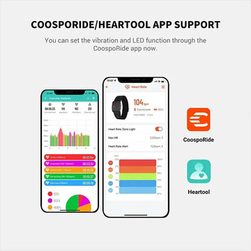 COOSPO - Armband Hartslagmeter - Nauwkeurige Meting - Hartslag Zones - Sport - Voor Fitness Gebruikers - HW9 Apsilon