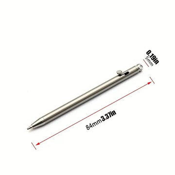 EDC Serie - Titanium Pen - Mini - Draagbaar - Creatief Ontwerp - Buiten Gadget - Voor Avonturiers - Model TP1 Apsilon