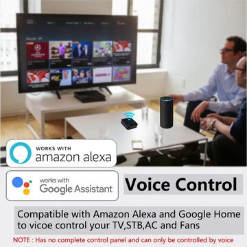 Tuya Smart - IR Afstandsbediening - Stemgestuurd Alexa - Universeel Vervanging - Smart Home - Voor Slimme Gebruikers - Model SmartLife Apsilon