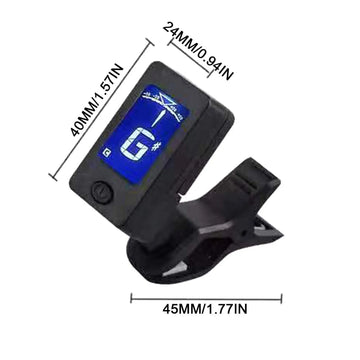 Professional Clip-On 360 Degree Acoustic Guitar Tuner LCD Screen Electric Digital Tuner For Acoustic Guitar Ukulele Accessories Apsilon