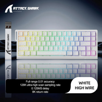 Attack Shark X68 HE - Magnetisch Toetsenbord - 8KHz Rapid Trigger - 0.01mm Nauwkeurigheid - Gaming - Voor Gamers - Model X68 HE Apsilon