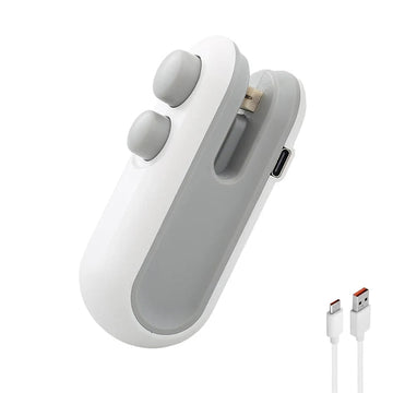 Mini Zakafsluiter - Oplaadbaar USB-C - Met Snijder en Magneet - Zak Verzegelaar - Voor Thuisgebruik - Model 2in1 Apsilon