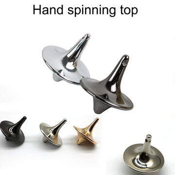 Metal Gyro Hot Movie Totem Silver Hand Spinning Top Fingertips Small Cyclone Gyroscope Antistress Fidget Toys For Children Gifts Apsilon