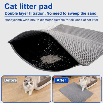 Pet Serie - Kattenbakmat - Waterdicht - Dubbele Laag - Vuilvangend - Voor Katten Apsilon
