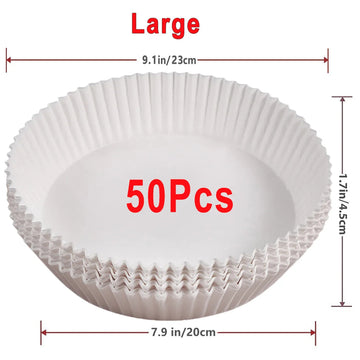 Luchtfriteuse - Bakpapier - Niet-Klevend - Wegwerp - Luchtfriteuse - Voor Thuiskoks - 50/100 Stuks Apsilon