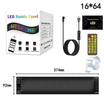 LED Ogen - LED Matrix Paneel - Fel RGB Lichten - App Besturing - Scrollend - Voor Vrachtwagen - Model 2121 Apsilon