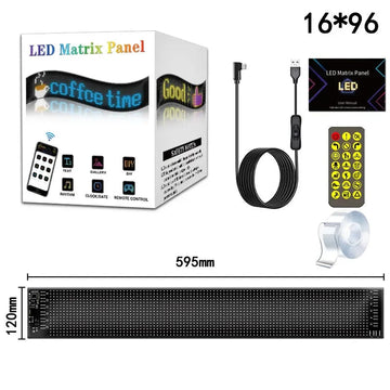 LED Ogen - LED Matrix Paneel - Fel RGB Lichten - App Besturing - Scrollend - Voor Vrachtwagen - Model 2121 Apsilon