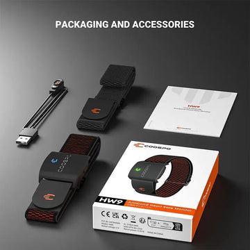 COOSPO - Armband Hartslagmeter - Nauwkeurige Meting - Hartslag Zones - Sport - Voor Fitness Gebruikers - HW9 Apsilon