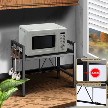 Keuken Serie - Uitbreidbare Microwave Organizer - Vochtdicht en Roestvrij - Efficiënte Opslag - Voor Thuisgebruikers - Model EX64 Apsilon