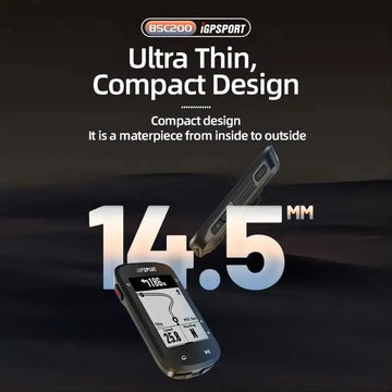 IGPSPORT - GPS Fietscomputer - Draadloos - Route Navigatie - Fiets - Voor Fietsers - Model BSC200 Apsilon