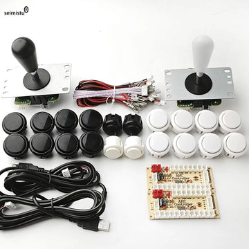 ARCADE Joystick Copy SANWA Game Machine Arcade Console DIY Kit Push Buttons For PC Raspberry Pi Zero Delay USB Board Controller Apsilon