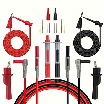 18pcs P1308B Test Lead Kit 4MM Banana Plug To Test Hook Cable Replaceable Multimeter Probe Test Wire Probe Alligator Clip Apsilon