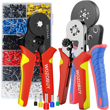 Tubular Terminal Crimper Kit 0.08-16mm² /0.25-10mm² HSC8 6-4/6-6/16-6 Electrical Crimping Pliers Clamp Sets Wire Tips Hand Tools Apsilon