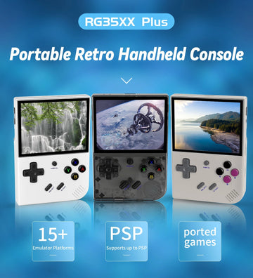 Anbernic RG35XX Plus - Retro Handheld Spelconsole - 5000+ Klassieke Spellen - Draadloze Controller - Gaming - Voor Gamers - Model RG35XX Plus Apsilon