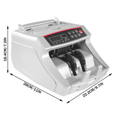 SucceBuy - Geldteller - 1000/Min - Valse Detectie UV MG - Euros - Voor Bedrijven - Model Grijs Apsilon