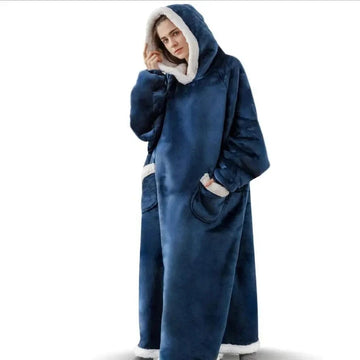 Super Lang - Flanellen Dekbedpyjama - Met Mouwen - Oversized - Winter - Voor Dames en Heren - Model 180cm Apsilon