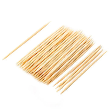 1000pcs Green Environmentally Friendly Bamboo Production Disposable Double-sided Fine Toothpicks Healthy Household Durable Apsilon