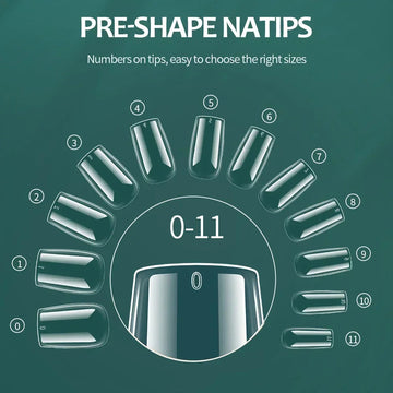Nailpop - Zachte Gel Nageltips - 600 Stuks - Volledige Dekking - Meerdere Vormen - Nagelaccessoires - Voor Nagelenthousiastelingen - Model 600PCS Apsilon