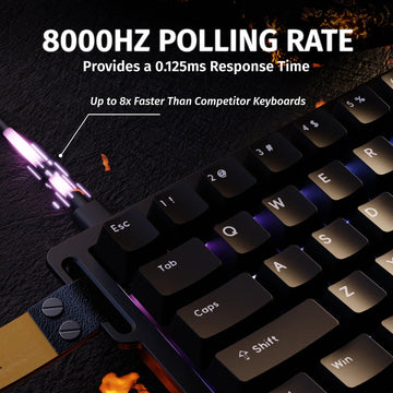 Attack Shark X68 HE - Magnetisch Toetsenbord - 8KHz Rapid Trigger - 0.01mm Nauwkeurigheid - Gaming - Voor Gamers - Model X68 HE Apsilon