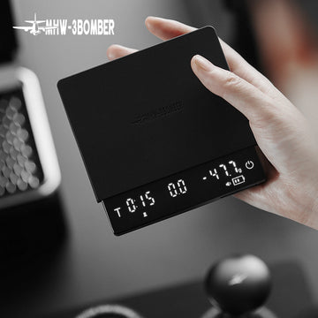 MHW-3BOMBER Digital Kitchen Coffee Scale High Precision Cyclic Rechargeable Espresso Electronic Scale Home Barista Accessories Apsilon