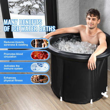 SucceBuy - IJsbad Kuip - Ruim 85 cm - Opblaasbaar - Koude Therapie - Voor Atleten Apsilon