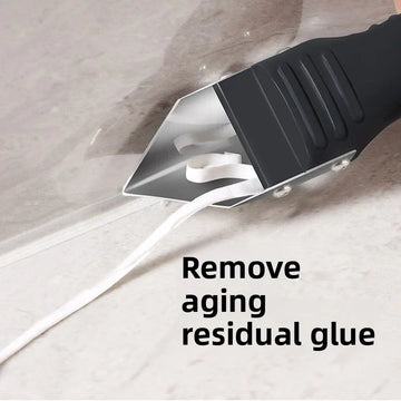 Silicone Scraper Squeegee Glue Remover Knife Caulking Angle Beauty Crack Trowel Tool Grout Scraper Kit 5in1 Multifunctional Home Apsilon