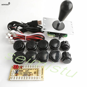 ARCADE Joystick Copy SANWA Game Machine Arcade Console DIY Kit Push Buttons For PC Raspberry Pi Zero Delay USB Board Controller Apsilon