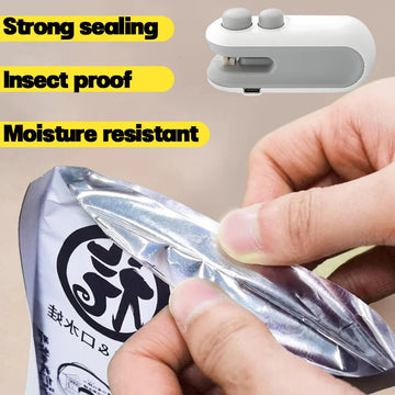 Mini Zakafsluiter - Oplaadbaar USB-C - Met Snijder en Magneet - Zak Verzegelaar - Voor Thuisgebruik - Model 2in1 Apsilon