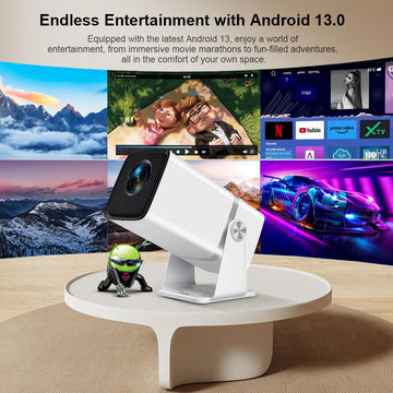 ThundeaL Beamer 4K Volledig HD Android WiFi Thuisbioscoop Voor Thuisgebruik TD80W Apsilon