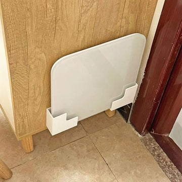 No-Drill Bathroom Storage Rack - Wall-Mounted Weight Scale Organizer with Strong Adhesive, Durable Plastic for Gym & Home Apsilon