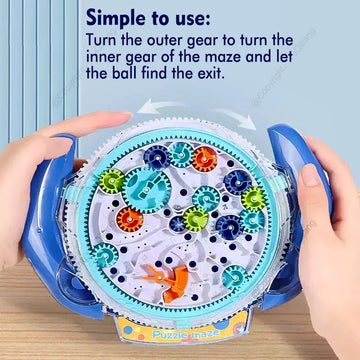 Intellectual Escape Maze Challenge, Maze Disk Gear Track Ball, Logic Training, Attention Enhancement, Children's Game Controller Toy, Parent-Child Interactive Hand-Eye Coordination Educational Toy, Holiday Gift Apsilon