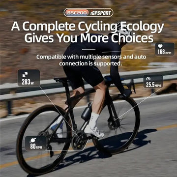 IGPSPORT - GPS Fietscomputer - Draadloos - Route Navigatie - Fiets - Voor Fietsers - Model BSC200 Apsilon