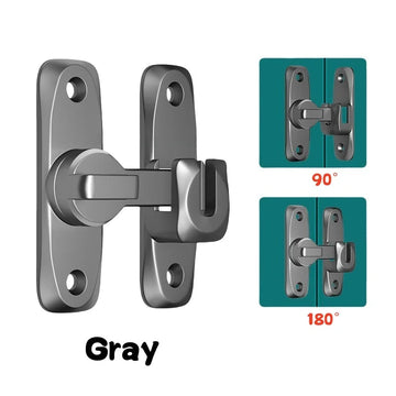 Schuifdeur - Flip Deurslot - 90/180 Graad - Zinklegering - Beveiliging - Voor Thuisgebruikers - Standaard Model Apsilon
