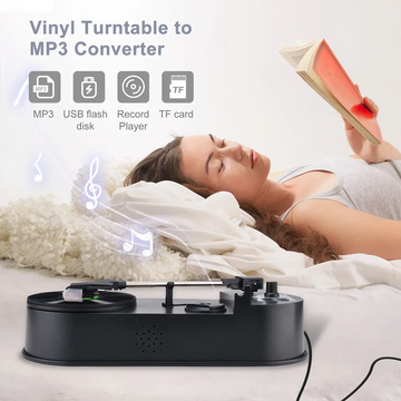 Ezcap - Platenspeler - Vinyl Naar MP3 - Ingebouwde Speaker - Converter - Voor Muziek Liefhebbers - Ezcap613 Apsilon