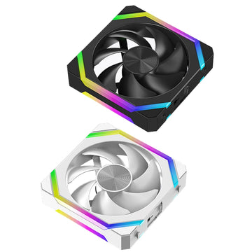 JUMPEAK CS120 ARGB Cooling Fan 360mm Modular Stackable Splicing PWM Silent 120mm RGB Fans Kit For Gaming PC Case Water Cooler Apsilon