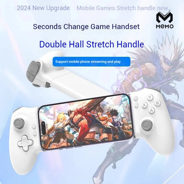 Memo S3 Uitrekbare Gamecontroller Type-C Hall Effect Joystick Voor Android iOS en Tablets Gamers Apsilon