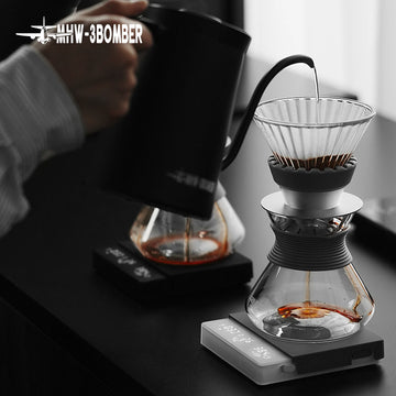 MHW-3BOMBER Digital Kitchen Coffee Scale High Precision Cyclic Rechargeable Espresso Electronic Scale Home Barista Accessories Apsilon