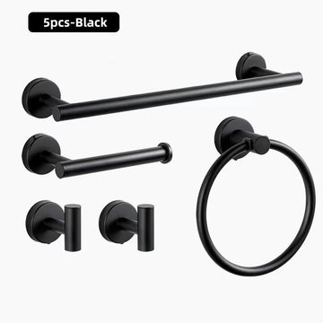 Badkamer Serie - Accessoires Set - RVS Materiaal - Wandmontage - Badkamer Set - Voor Thuisgebruik - Model A1 Apsilon