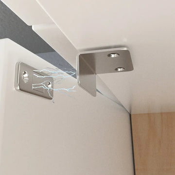 Magnetische Serie - Deursluiting - Onzichtbaar - Zonder Boring - Magnetisch - Voor Kasten en Schuifdeuren - 2 Stuks Apsilon