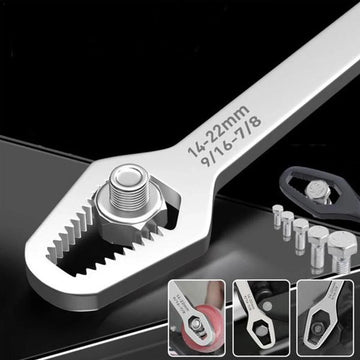 Universeel Torx-sleutel - Zelf-aanrekkend - Verstelbaar - Dubbelkoppig - Industrieel - Voor Monteurs - 8-22mm Apsilon