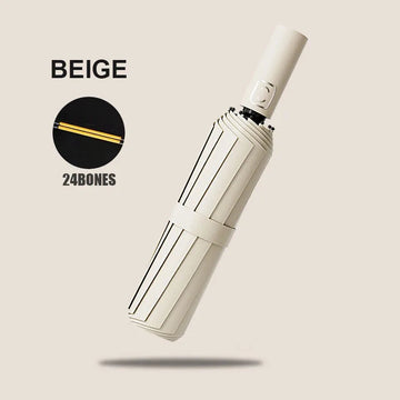 Grote Automatische Paraplu met 24 Botten, Windbestendig en Lichtgewicht, UV-Bescherming, Voor Iedereen, Model 24 Bone Apsilon