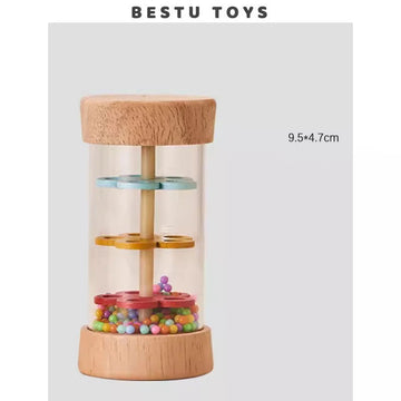 Baby Serie - Houten Speelgoed - Regen Geluid Simulatie - Muziek Schudder - Educatief - Voor Baby's Apsilon