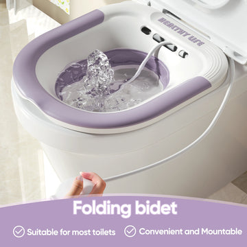 Folding Toilet Sitz Bath Pregnant Women Special Wash Basin Bath Tub Soaking For Pregnant Women Hemorrhoid Patient Care Basin Apsilon