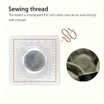 10-Pack Invisible Magnetic Snap Fasteners, 0.99cm Metal Sewing Buttons for Clothing and Bags Apsilon