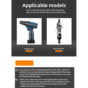 Electric Drill Screwdriver Bit Multifunctional Universal Snake flexible Hose Cardan Shaft Connection Soft Extension Rod Link Apsilon