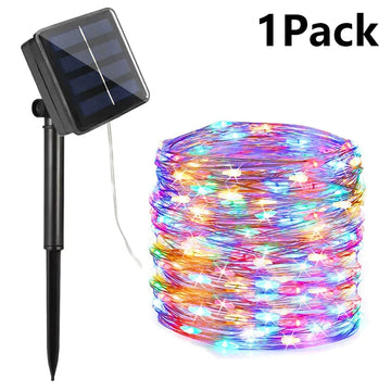 7M/12M/22M/32M LED Solar String Fairy Lights Outdoor Path Garlands Lamp Patio Waterproof Christmas Wedding Garden Street Lights Apsilon
