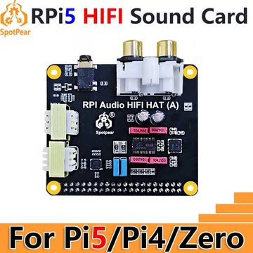 Raspberry Pi5 Audio HIFI HAT PCM5122 I2S Audio Card DAC Also For PI 5 / PI4 /PI3 /Zero Series Apsilon