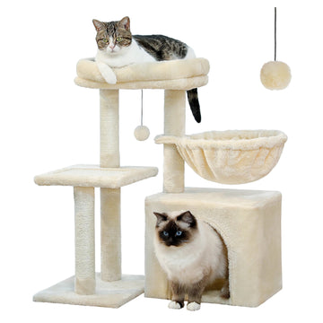 Kleine Kattentoren - Kattentoren - Met Krabpalen - Grote Hangmat - Kattenactiviteit - Voor Indoor Katten - Model AMT0208 Apsilon